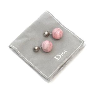Dior Pink Marble Tribales Stud Earrings